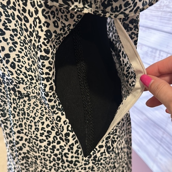 Nanette Lepore Short Sleeve Animal Print Dress Size 10 - Picture 5 of 7